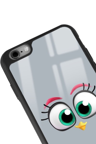 iPhone 6 Plus - 6s Plus Grey Angry Birds Tasarımlı Glossy Telefon Kılıfı