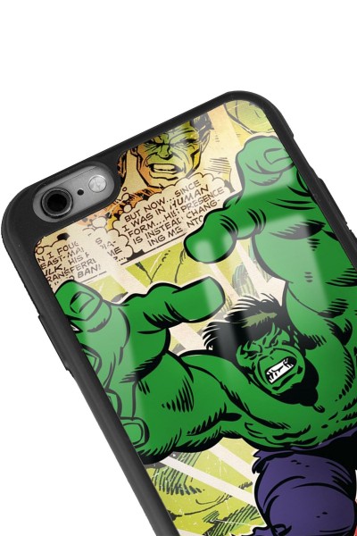 iPhone 6 Plus - 6s Plus Hulk Tasarımlı Glossy Telefon Kılıfı