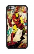 iPhone 6 Plus - 6s Plus Iron Man Demir Adam Tasarımlı Glossy Telefon Kılıfı