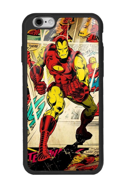iPhone 6 Plus - 6s Plus Iron Man Demir Adam Tasarımlı Glossy Telefon Kılıfı