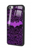 iPhone 6 Plus - 6s Plus Lila Batman Tasarımlı Glossy Telefon Kılıfı