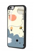 iPhone 6 Plus - 6s Plus Nude Papatya Tasarımlı Glossy Telefon Kılıfı