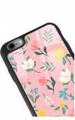 iPhone 6 Plus - 6s Plus Pinky Flowers Tasarımlı Glossy Telefon Kılıfı