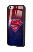 iPhone 6 Plus - 6s Plus Uyumlu Neon Superman Tasarımlı Glossy Telefon Kılıfı