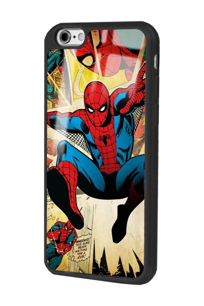 iPhone 6 Plus - 6s Plus Uyumlu Örümcek Adam Tasarımlı Glossy Telefon Kılıfı