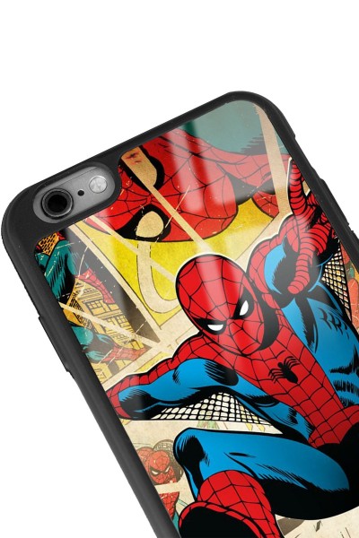 iPhone 6 Plus - 6s Plus Uyumlu Örümcek Adam Tasarımlı Glossy Telefon Kılıfı
