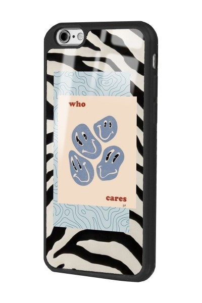 iPhone 6 Plus - 6s Plus Uyumlu Zebra Emoji Tasarımlı Glossy Telefon Kılıfı