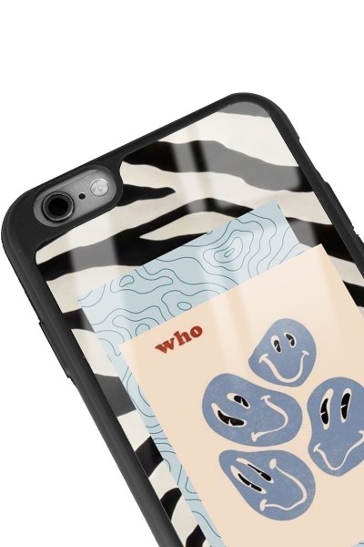 iPhone 6 Plus - 6s Plus Uyumlu Zebra Emoji Tasarımlı Glossy Telefon Kılıfı