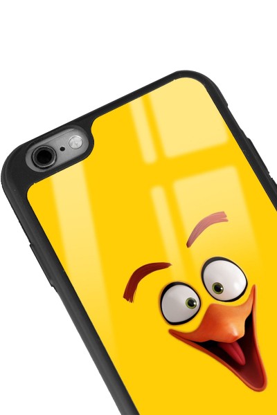 iPhone 6 Plus 6s Plus Yellow Angry Birds Tasarımlı Glossy Telefon Kılıfı Uyumlu