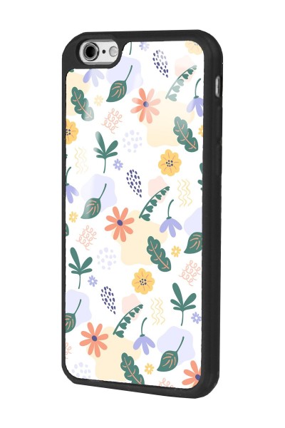 iPhone 6 Plus Minik Çiçekler Tasarımlı Glossy Telefon Kılıfı