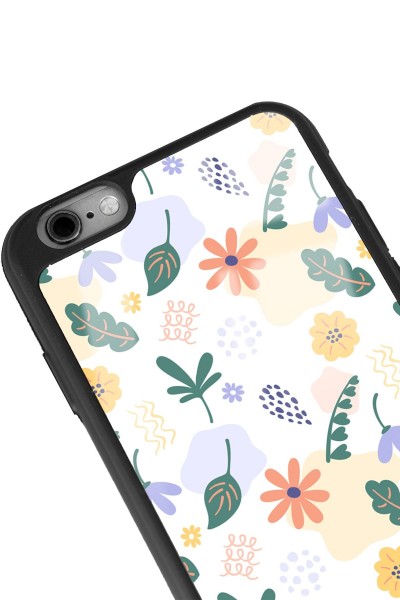 iPhone 6 Plus Minik Çiçekler Tasarımlı Glossy Telefon Kılıfı