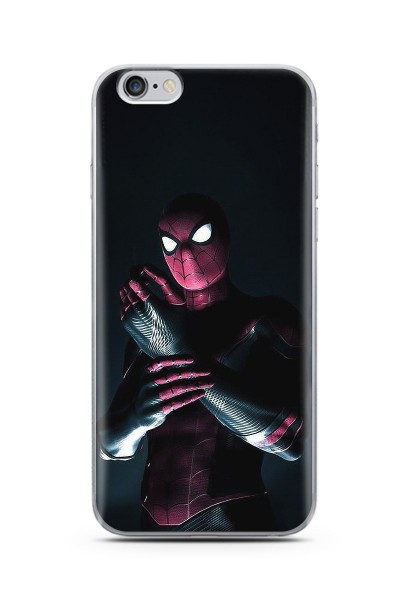 iPhone 6 Plus Örümcek Adam Tasarım Süper Şeffaf Silikon Telefon Kılıfı