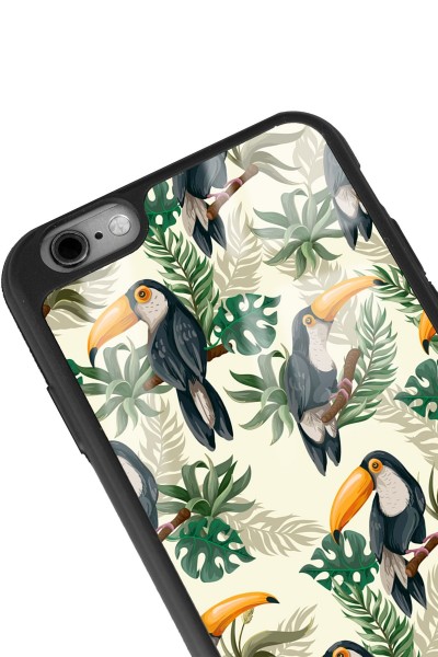 iPhone 6 Plus Tukan Kuşu Tasarımlı Glossy Telefon Kılıfı