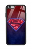 iPhone 6 ve 6s Uyumlu Neon Superman Tasarımlı Glossy Telefon Kılıfı