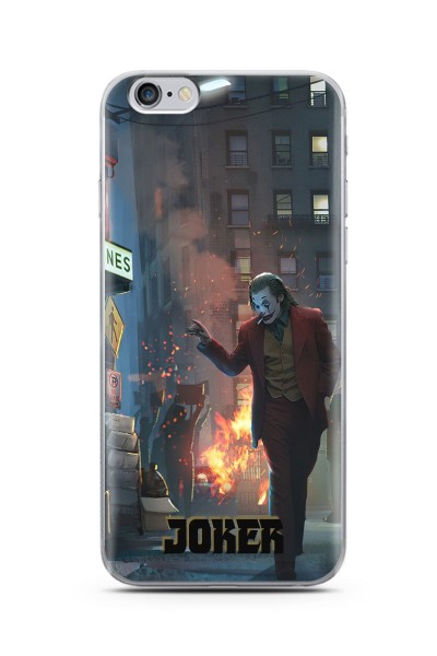 Iphone 6s Plus Joker Tasarımlı Süper Şeffaf Silikon Telefon Kılıfı