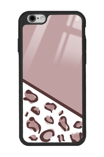 iPhone 6s Plus Kahverengi Leopar Tasarımlı Glossy Telefon Kılıfı