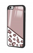 iPhone 6s Plus Kahverengi Leopar Tasarımlı Glossy Telefon Kılıfı
