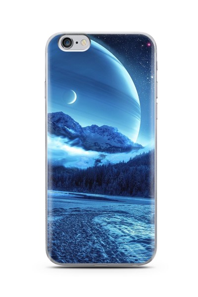 iPhone 6s Plus Kış Tasarımlı Süper Şeffaf Silikon Telefon Kılıfı