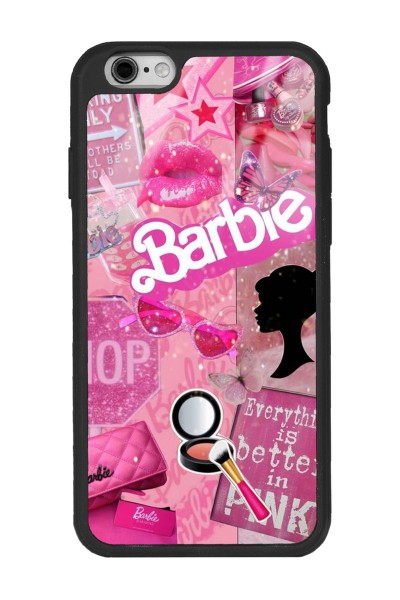 iPhone 6s  Uyumlu Barbie Make-Up Tasarımlı Glossy Telefon Kılıfı