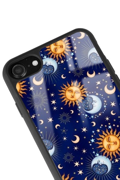 iPhone 7 - 8 Ay Güneş Pijama Tasarımlı Glossy Telefon Kılıfı