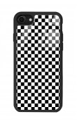 iPhone 7 - 8 Damalı Tasarımlı Glossy Telefon Kılıfı