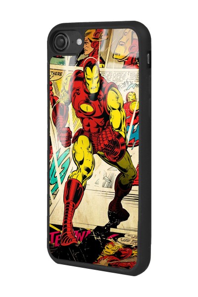 iPhone 7 - 8 Iron Man Demir Adam Tasarımlı Glossy Telefon Kılıfı
