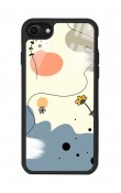 iPhone 7 - 8 Nude Papatya Tasarımlı Glossy Telefon Kılıfı