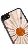 iPhone 7 - 8 Retro Güneş Tasarımlı Glossy Telefon Kılıfı