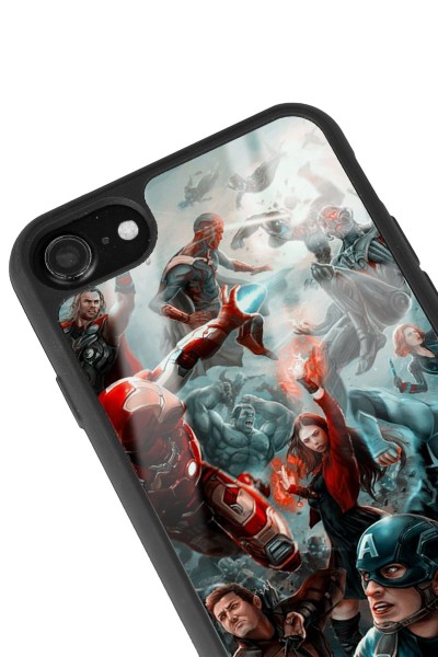 iPhone 7 - 8 - Se Avengers Ultron Tasarımlı Glossy Telefon Kılıfı