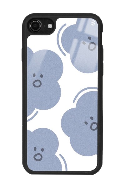 iPhone 7 - 8 - Se Cloud Face Tasarımlı Glossy Telefon Kılıfı