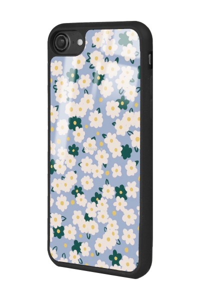 iPhone 7 - 8 - Se Daisy Pattern Tasarımlı Glossy Telefon Kılıfı