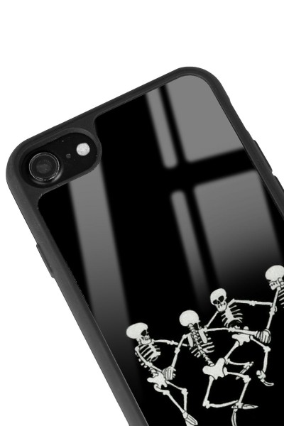 iPhone 7 - 8 - Se Dancer Skeleton Tasarımlı Glossy Telefon Kılıfı