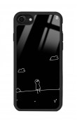 iPhone 7 - 8 - Se Doodle Casper Tasarımlı Glossy Telefon Kılıfı