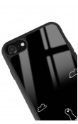 iPhone 7 - 8 - Se Doodle Casper Tasarımlı Glossy Telefon Kılıfı