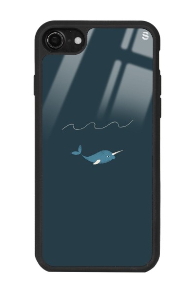 iPhone 7 - 8 - Se Doodle Fish Tasarımlı Glossy Telefon Kılıfı