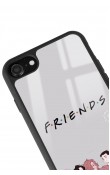 iPhone 7 - 8 - Se Doodle Friends Tasarımlı Glossy Telefon Kılıfı