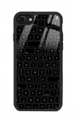 iPhone 7 - 8 - Se Keyboard Tasarımlı Glossy Telefon Kılıfı