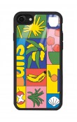 iPhone 7 - 8 - Se Retro Collage Tasarımlı Glossy Telefon Kılıfı
