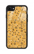 iPhone 7 - 8 - Se Sarı Bindanlı Tasarımlı Glossy Telefon Kılıfı