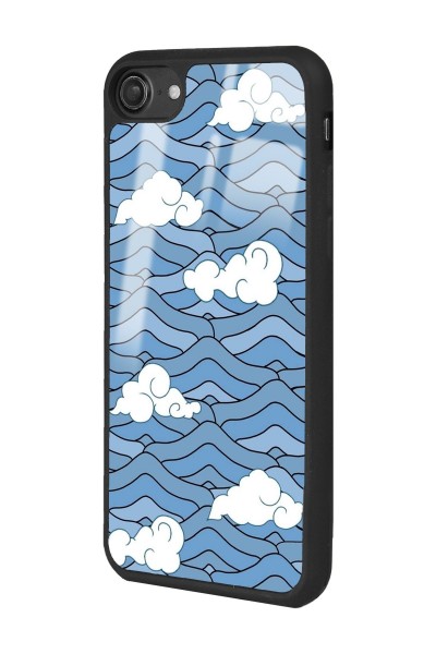iPhone 7 - 8 - Se Sea Cloud Tasarımlı Glossy Telefon Kılıfı