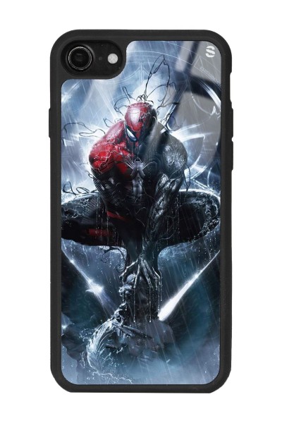 iPhone 7 - 8 - Se Spiderman Tasarımlı Glossy Telefon Kılıfı