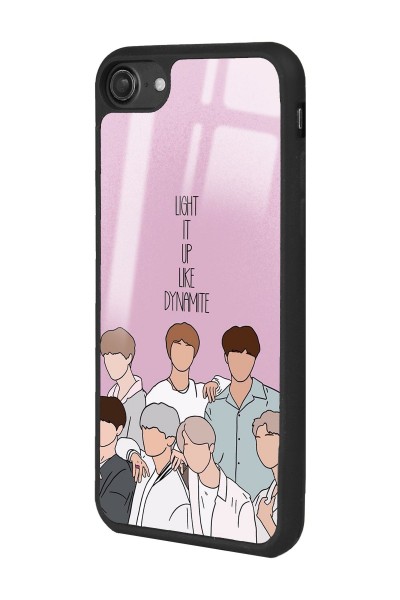 iPhone 7 - 8 - Se Uyumlu Bts K-pop Tasarımlı Glossy Telefon Kılıfı