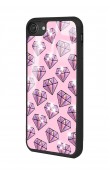 iPhone 7 8 Uyumlu Diamond Tasarımlı Glossy Telefon Kılıfı