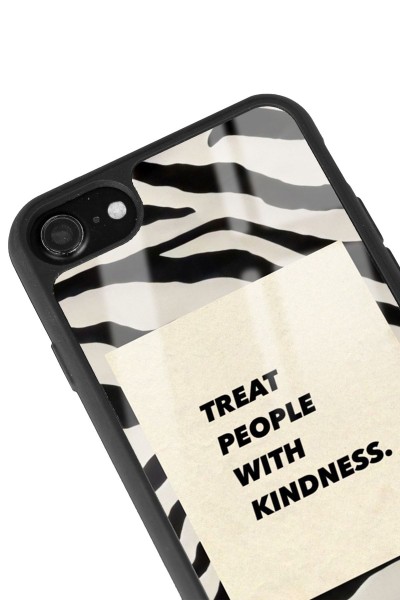 iPhone 7 - 8 Zebra Motto Tasarımlı Glossy Telefon Kılıfı