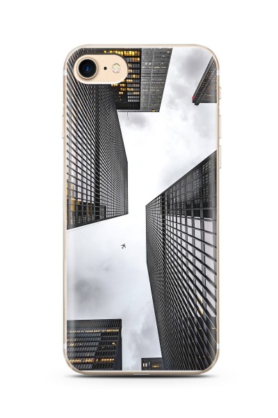 Iphone 7 Bina Tasarımlı Süper Şeffaf Silikon Telefon Kılıfı