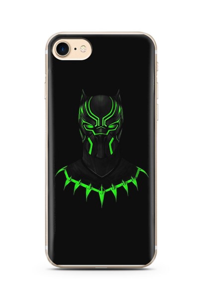 iPhone 7 Black Panter Tasarım Süper Şeffaf Silikon Telefon Kılıfı