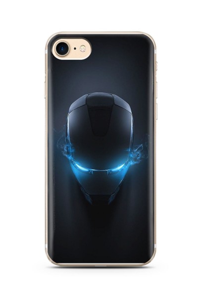 iPhone 7 Iron Man Tasarım Süper Şeffaf Silikon Telefon Kılıfı