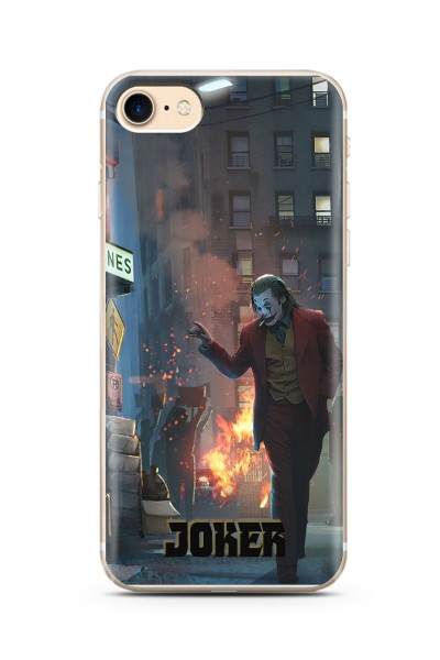 iPhone 7 Joker Tasarımlı Süper Şeffaf Silikon Telefon Kılıfı