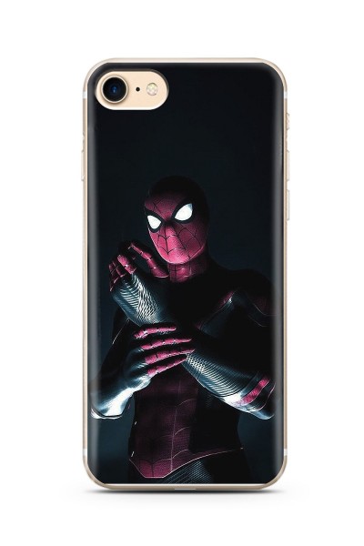 iPhone 7 Örümcek Adam Tasarım Süper Şeffaf Silikon Telefon Kılıfı
