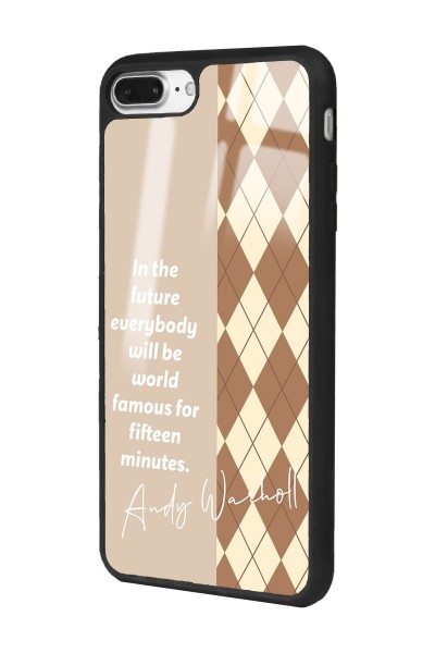 iPhone 7 Plus - 8 Plus Andy Ekose Tasarımlı Glossy Telefon Kılıfı